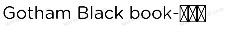 Gotham Black book字体转换